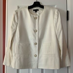 ANN TAYLOR OFF-WHITE JACKET 14 NWOT